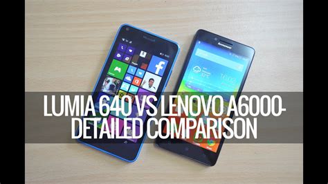 Lenovo A6000 vs Nokia Lumia 625 Karşılaştırma